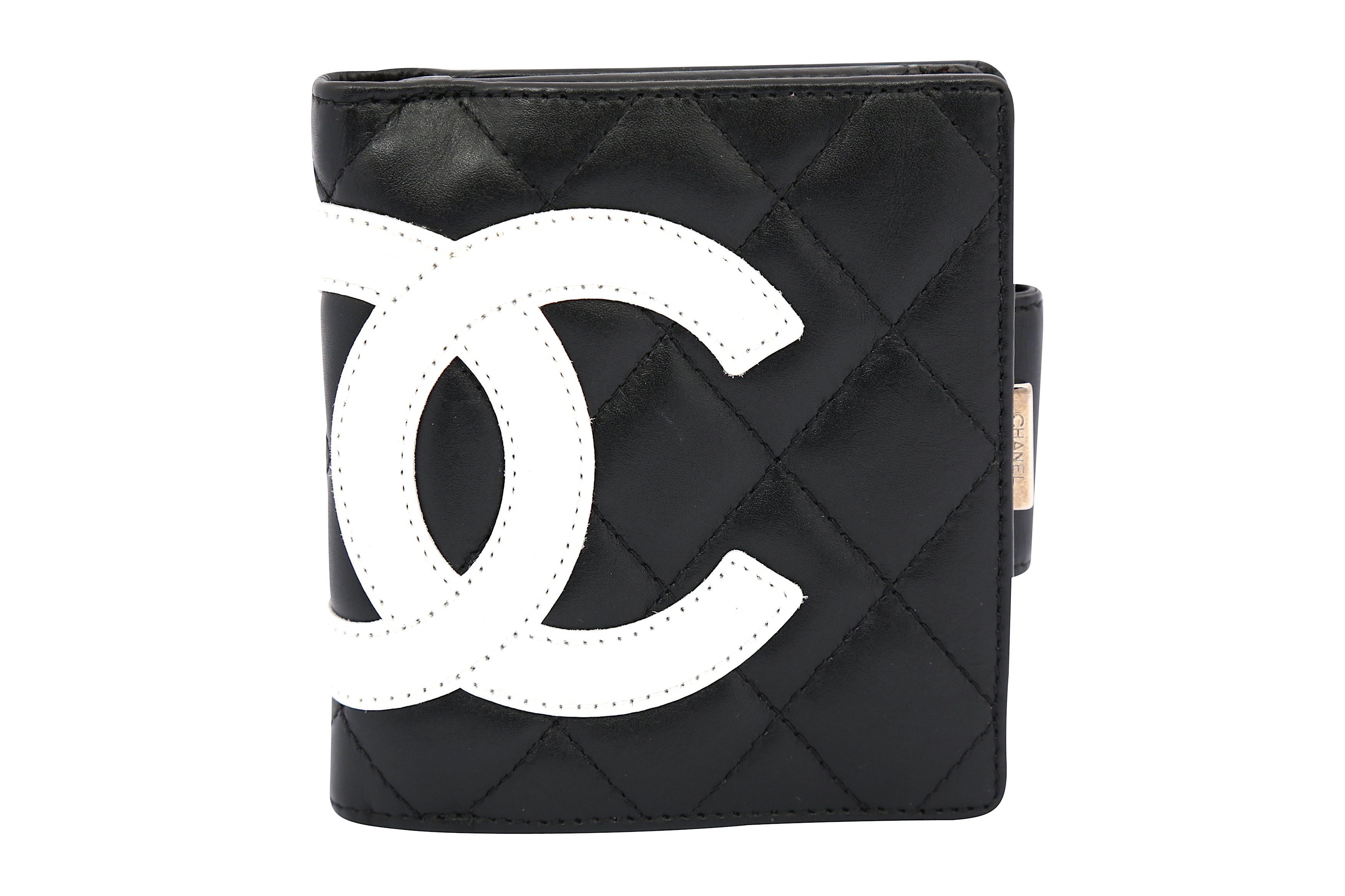 Chanel Black Ligne Cambon Zip Wallet