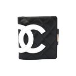 Chanel Black Ligne Cambon Zip Wallet