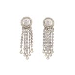 Gianni Versace Clip On Medusa Tassel Drop Earrings