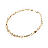 Chanel Gold Crystal Long Strand Necklace