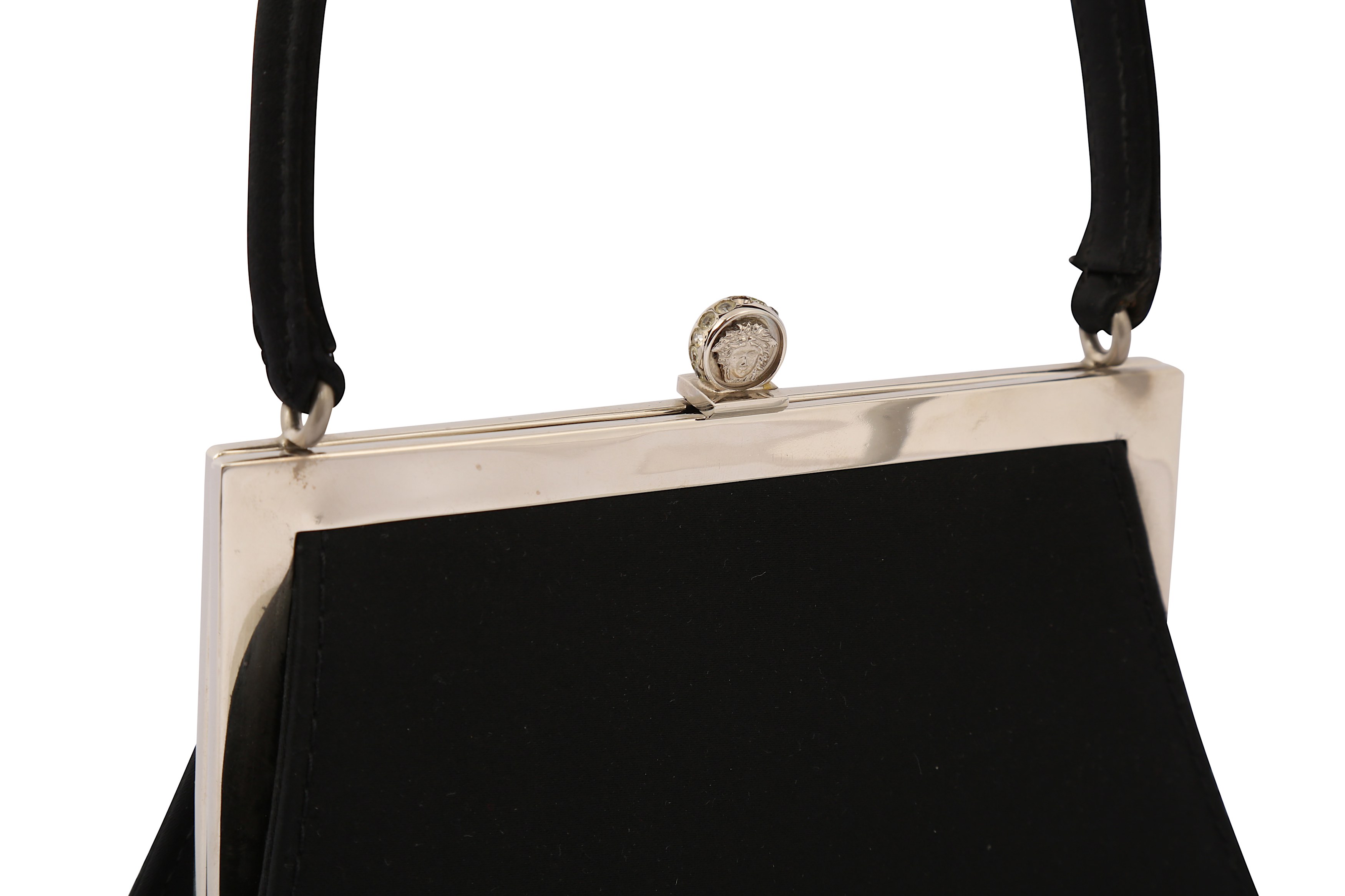Gianni Versace Black Top Handle Mini Bag - Image 6 of 8