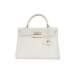 Hermes White Togo Kelly Retourne 35