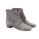 Christian Louboutin Grey Flat Ankle Boot - Size 37