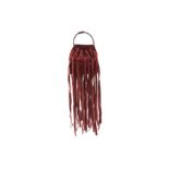 Bottega Veneta Burgundy Intrecciato Fringe Mini Bag