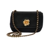 Chanel Black Camellia Evening Bag