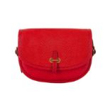 Hermes Rouge Vif Shiny Lizard Crossbody Bag