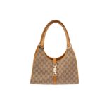 Gucci Beige Monogram Jackie Bag