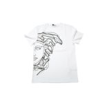 Versace Collection White Large Half Medusa Logo T-Shirt - Size L