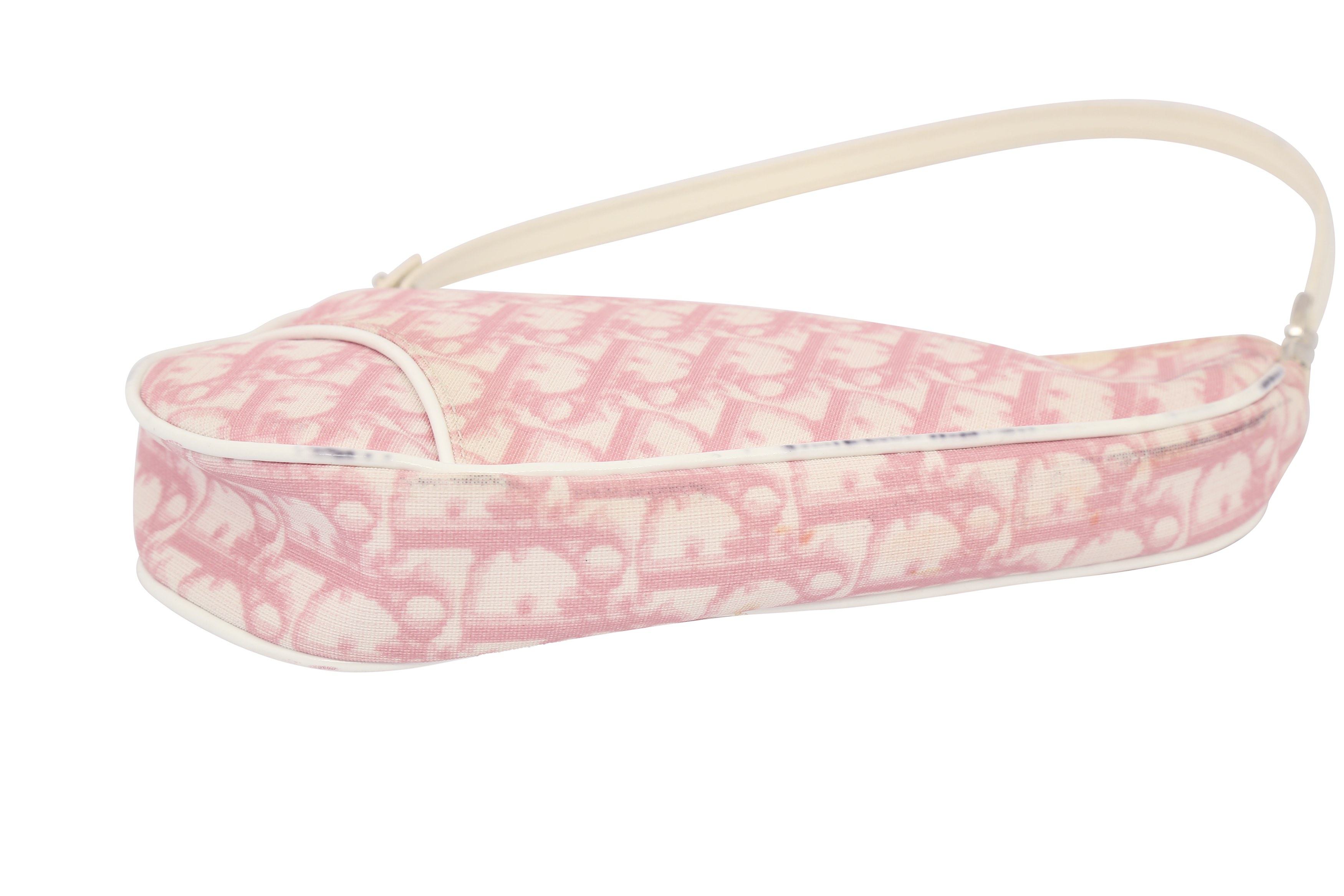 Christian Dior Pink Diorissimo Saddle Bag - Image 4 of 6