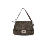 Fendi Brown Zucca Mama Baguette Bag