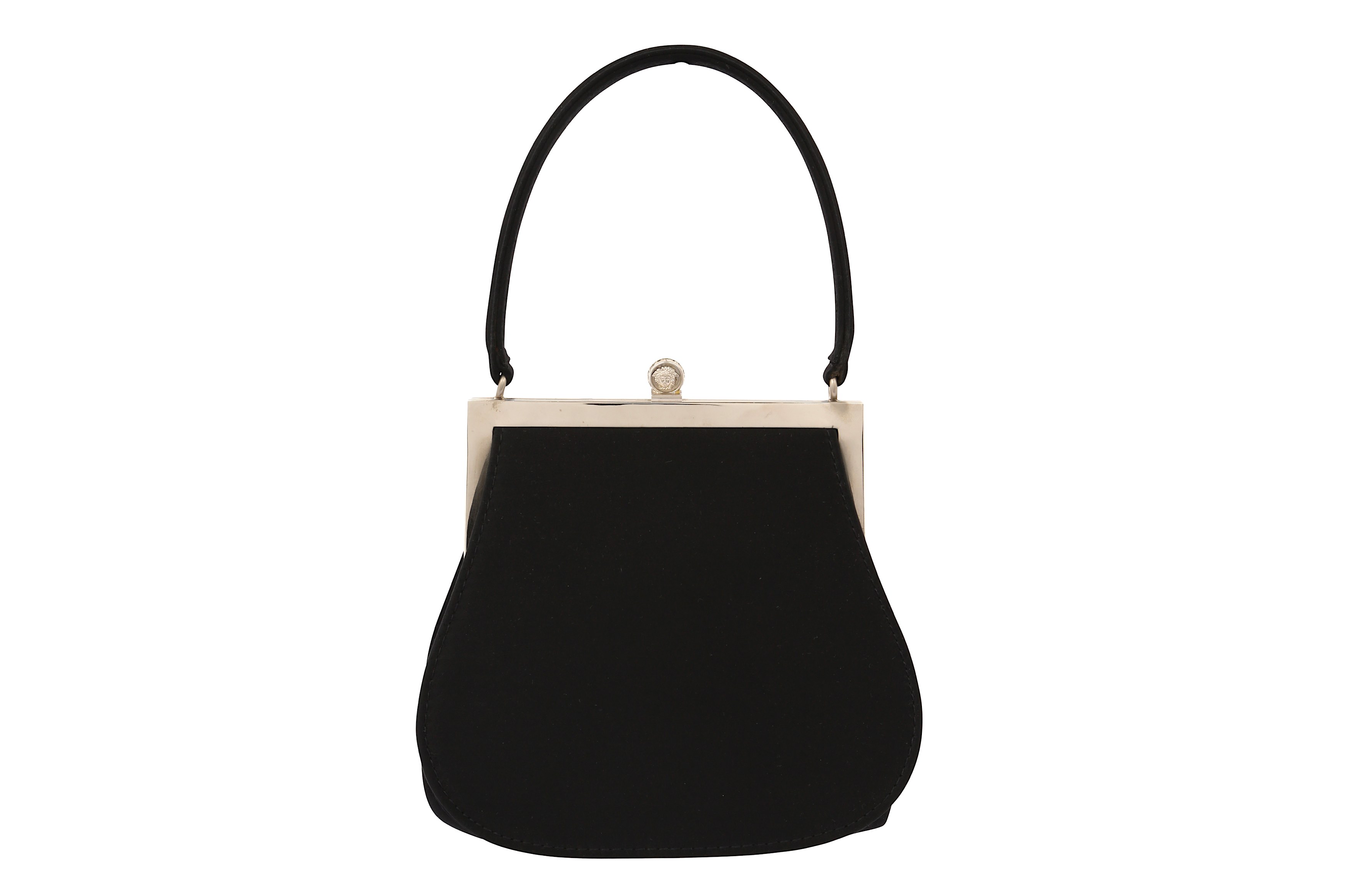 Gianni Versace Black Top Handle Mini Bag