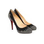 Christian Louboutin Black Crystal Embellished Pumps - Size 41