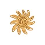 Chanel Sun Logo Brooch