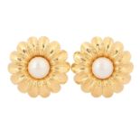 Chanel Daisy Clip On Earrings