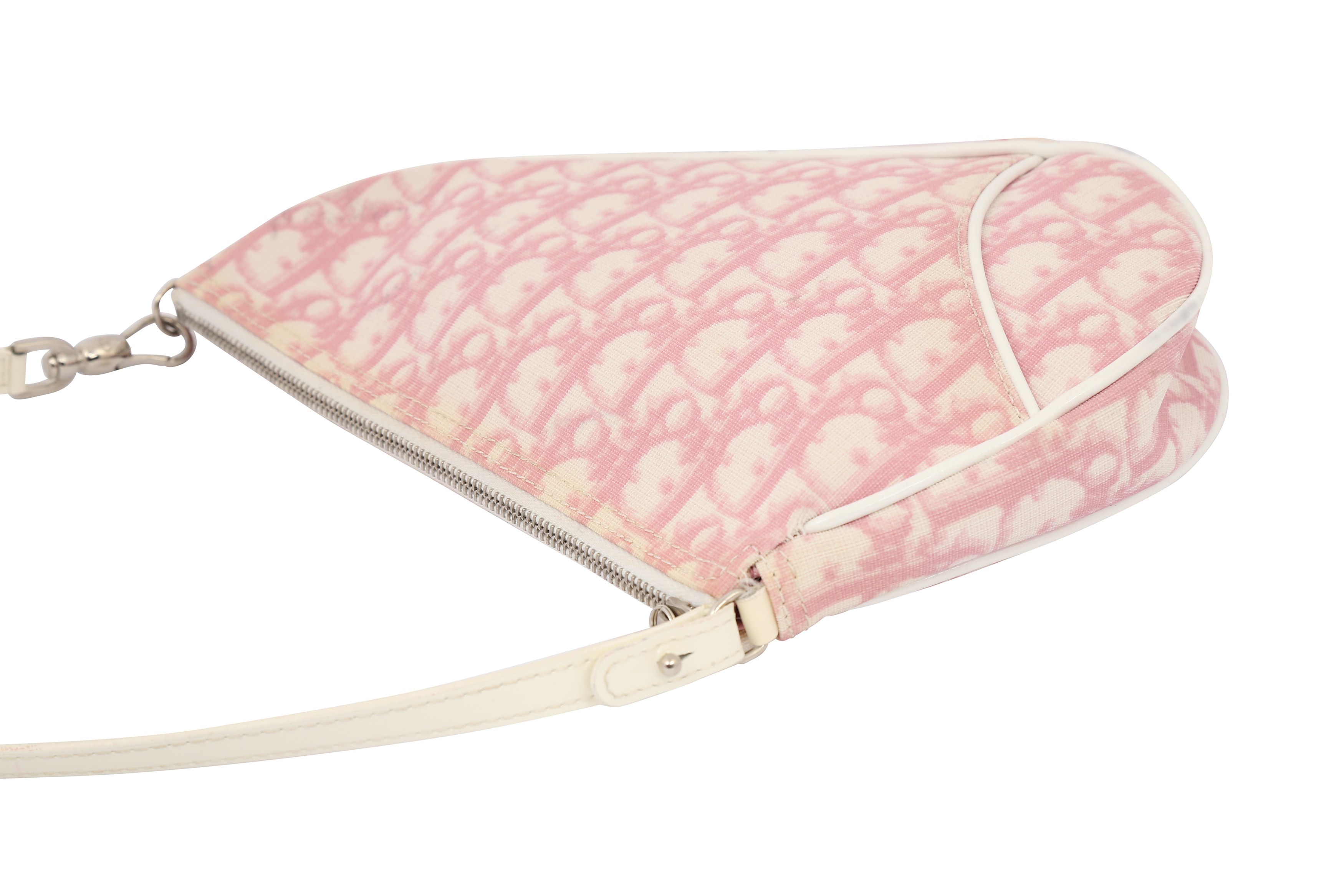 Christian Dior Pink Diorissimo Saddle Bag - Image 2 of 6