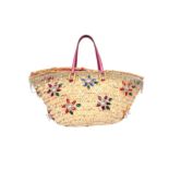 Dolce & Gabbana Raffia Embellished Basket Bag