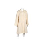 Fendi 365 Cream Acetate Coat - Size 46