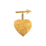 Chanel Heart and Arrow Brooch