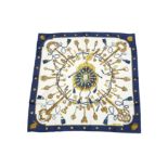 Hermes 'Les Cles' Silk Scarf