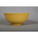 A CHINESE YELLOW-GLAZED BOWL.