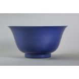 A CHINESE POWDER-BLUE BOWL.