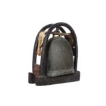 A TIBETAN BRONZE BELL.