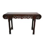 A CHINESE ALTAR TABLE.