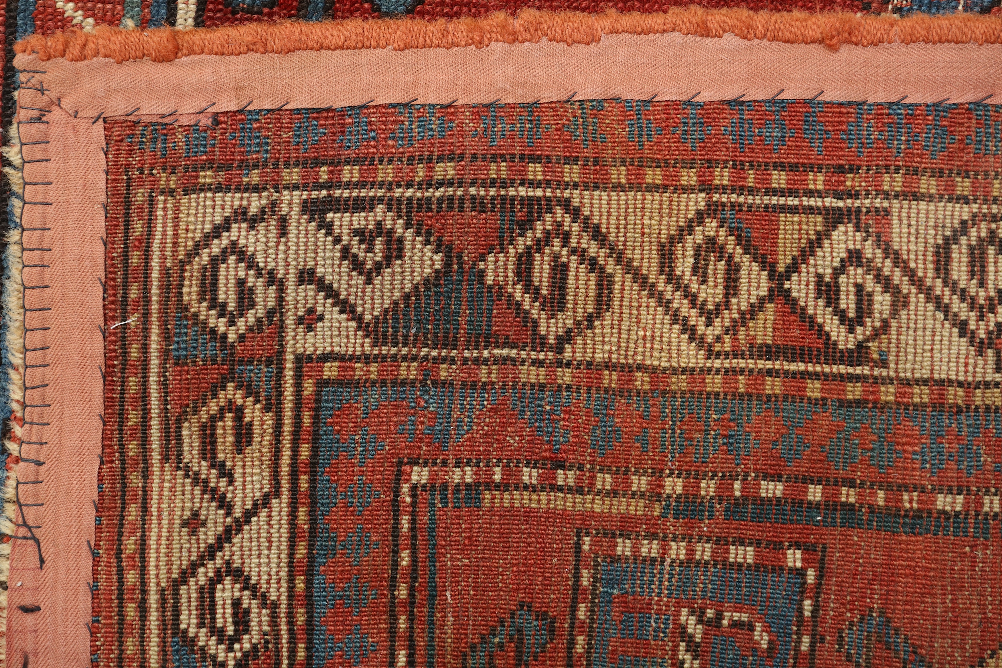 AN ANTIQUE KAZAK DOUBLE PRAYER RUG, SOUTH CAUCASUS - Image 8 of 8