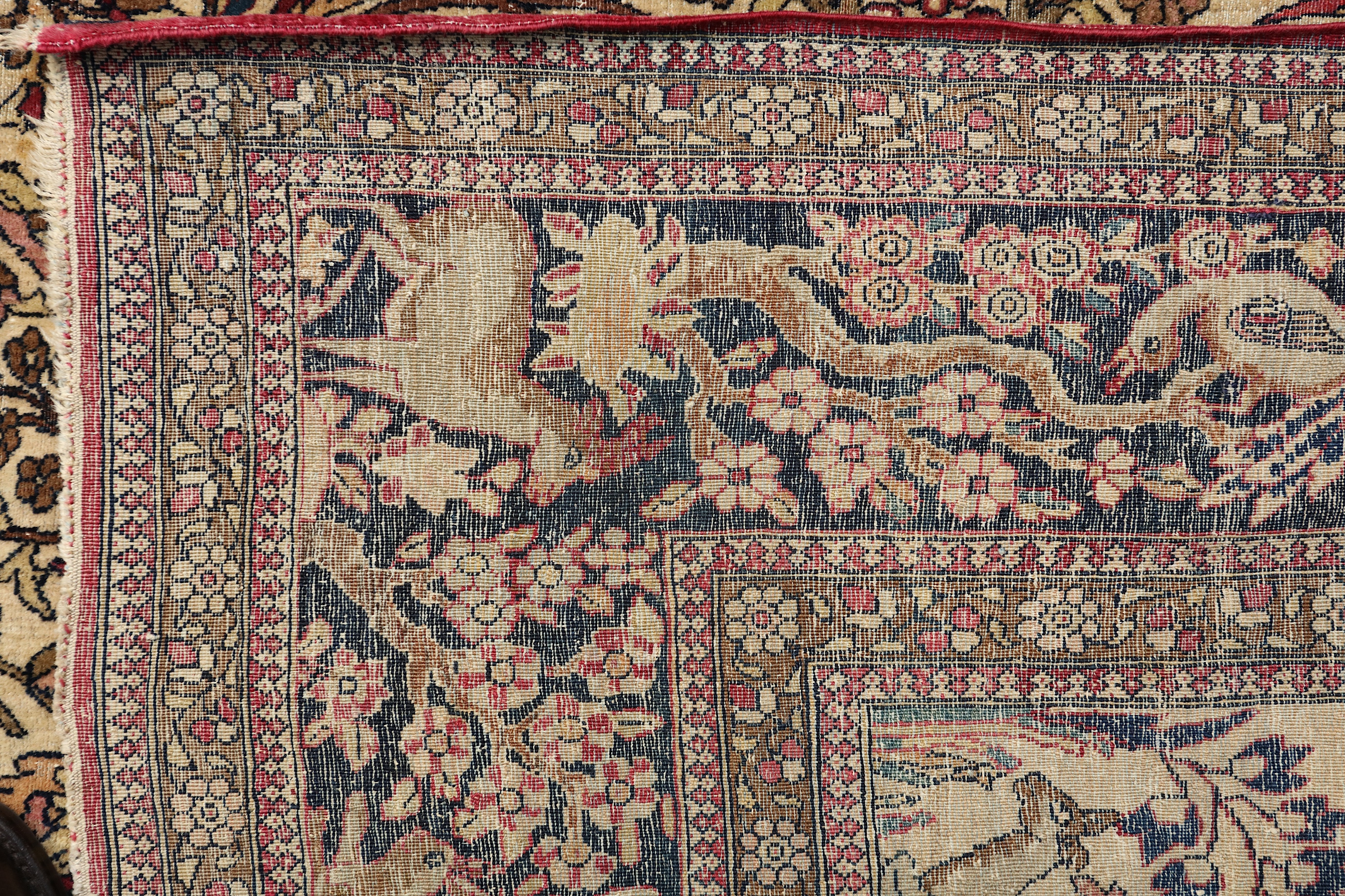 A VERY FINE ISFAHAN PRAYER RUG, CENTRAL PERSIA - Image 8 of 8