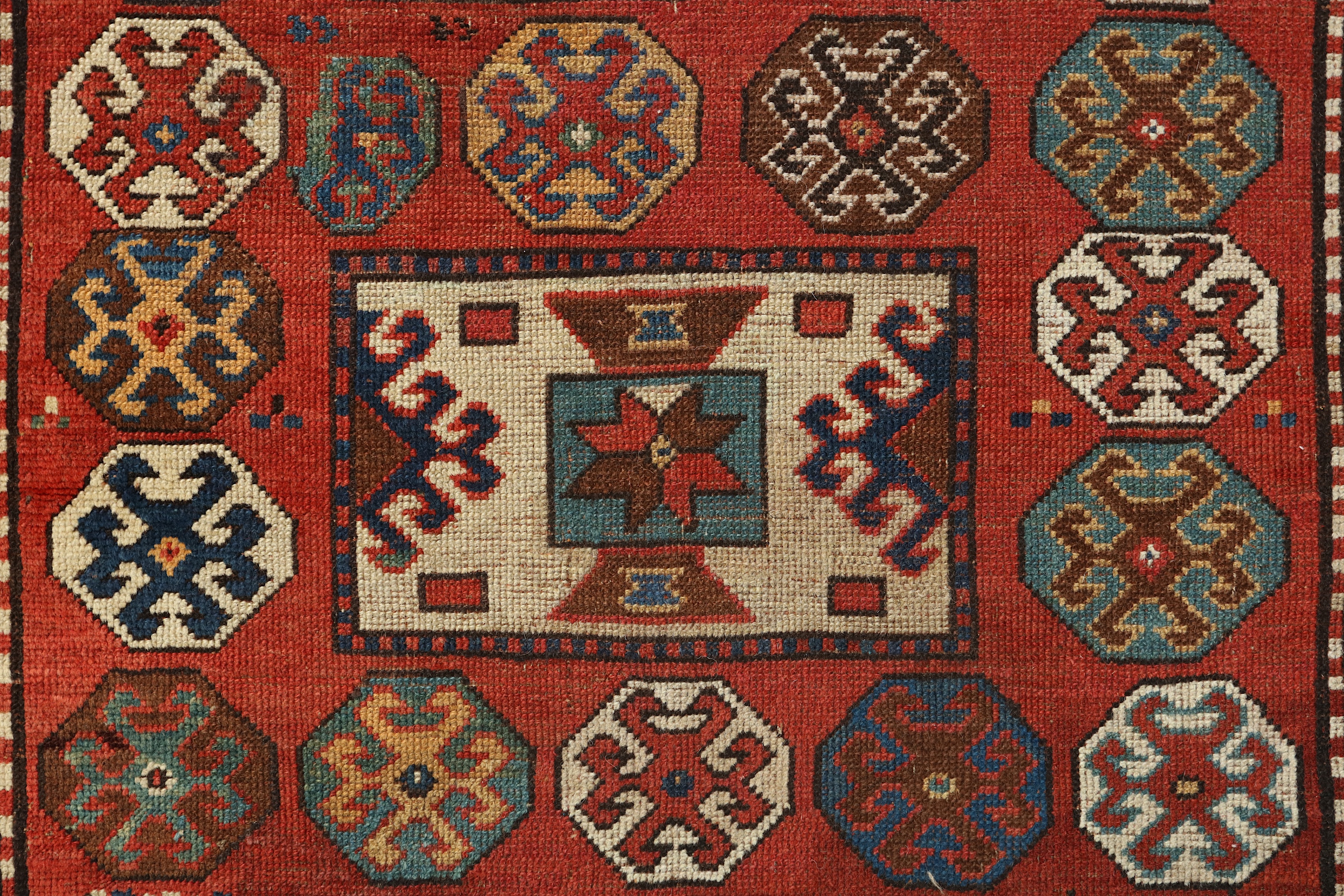 AN ANTIQUE BORJALU KAZAK RUG, SOUTH CAUCASUS - Image 3 of 7