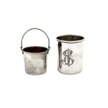 An Alexander III Russian 84 Zolotnik (875 standard) silver cream pail or salt, St Petersburg 1885