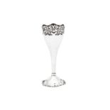 A George V sterling silver flower vase, London 1923 by Josiah Williams & Co