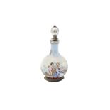 A late 19th century Austrian enamel scent and silver scent bottle, Vienna circa 1880 by Hermann