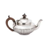 A Victorian sterling silver bachelor teapot, London 1883 by Jackson & Chase