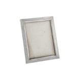 A mid-20th century Italian 800 standard silver photograph frame, Florence 1954-68 by Guido Zipoli