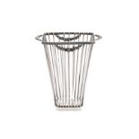 A mid-20th century Italian 800 standard silver break stick basket, Alessandria 1944-68 by Marco