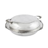 A late 20th century Indian unmarked silver entree dish, Bombay circa 1980