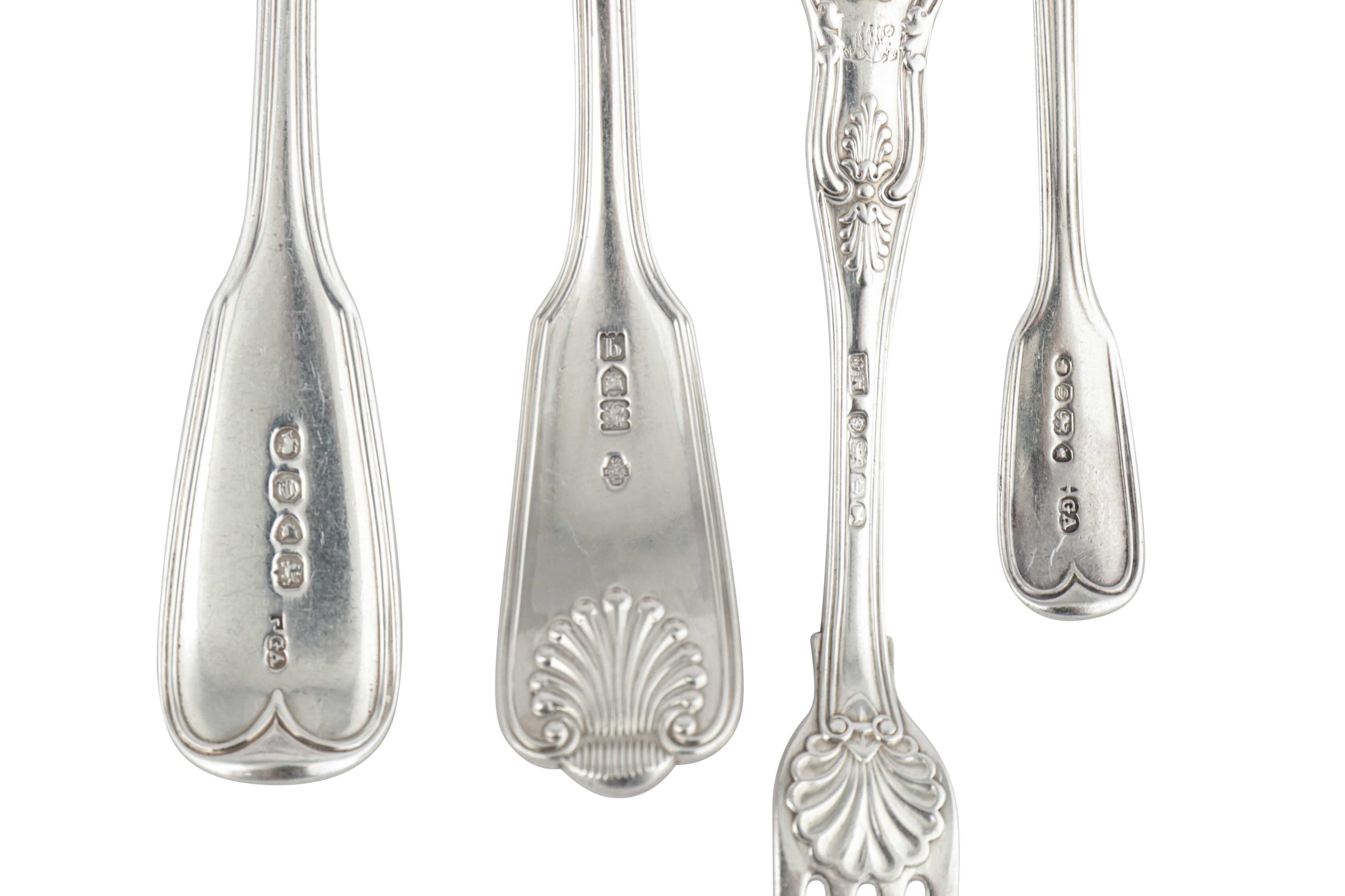 A mixed group of sterling silver flatware - Image 2 of 2