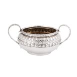 A George IV sterling silver sugar bowl, London 1821 by Rebecca Emes and Edward Barnard