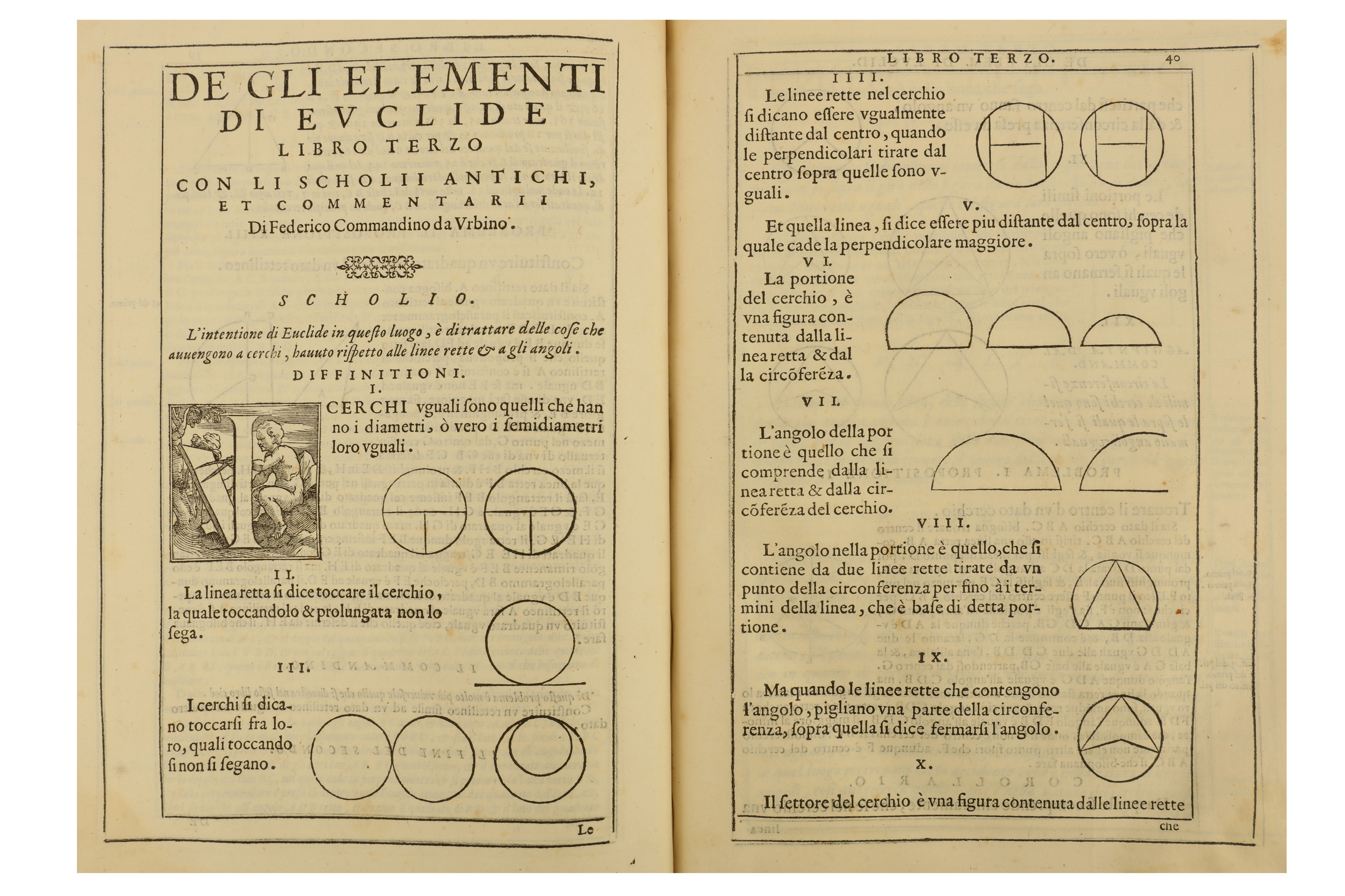 Euclides & Commandino (Federico, translator)