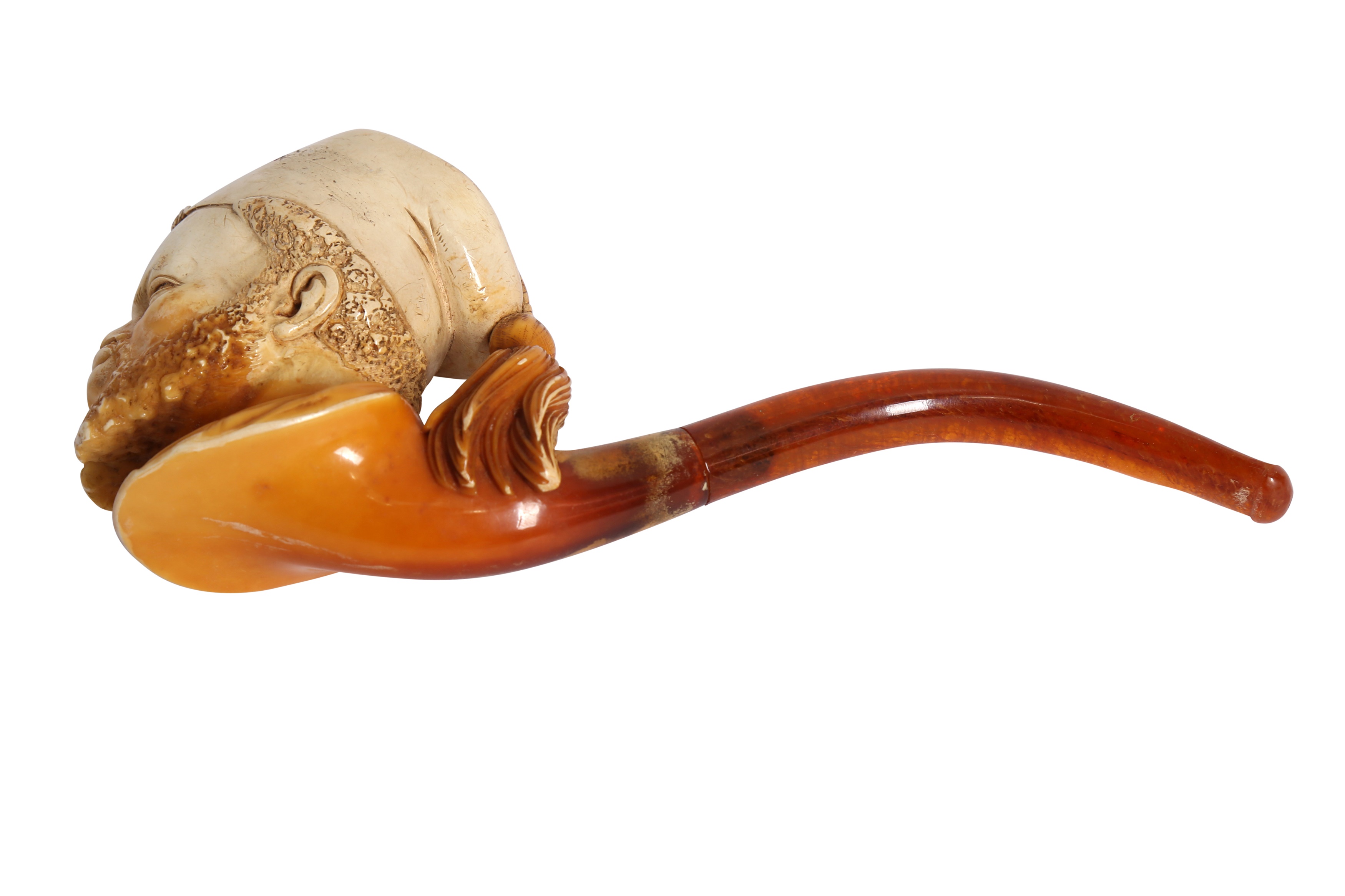 A CASED MEERSCHAUM PIPE WITH A TURKISH PASHA'S HEAD - Image 6 of 6