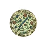 AN IZNIK POTTERY DISH