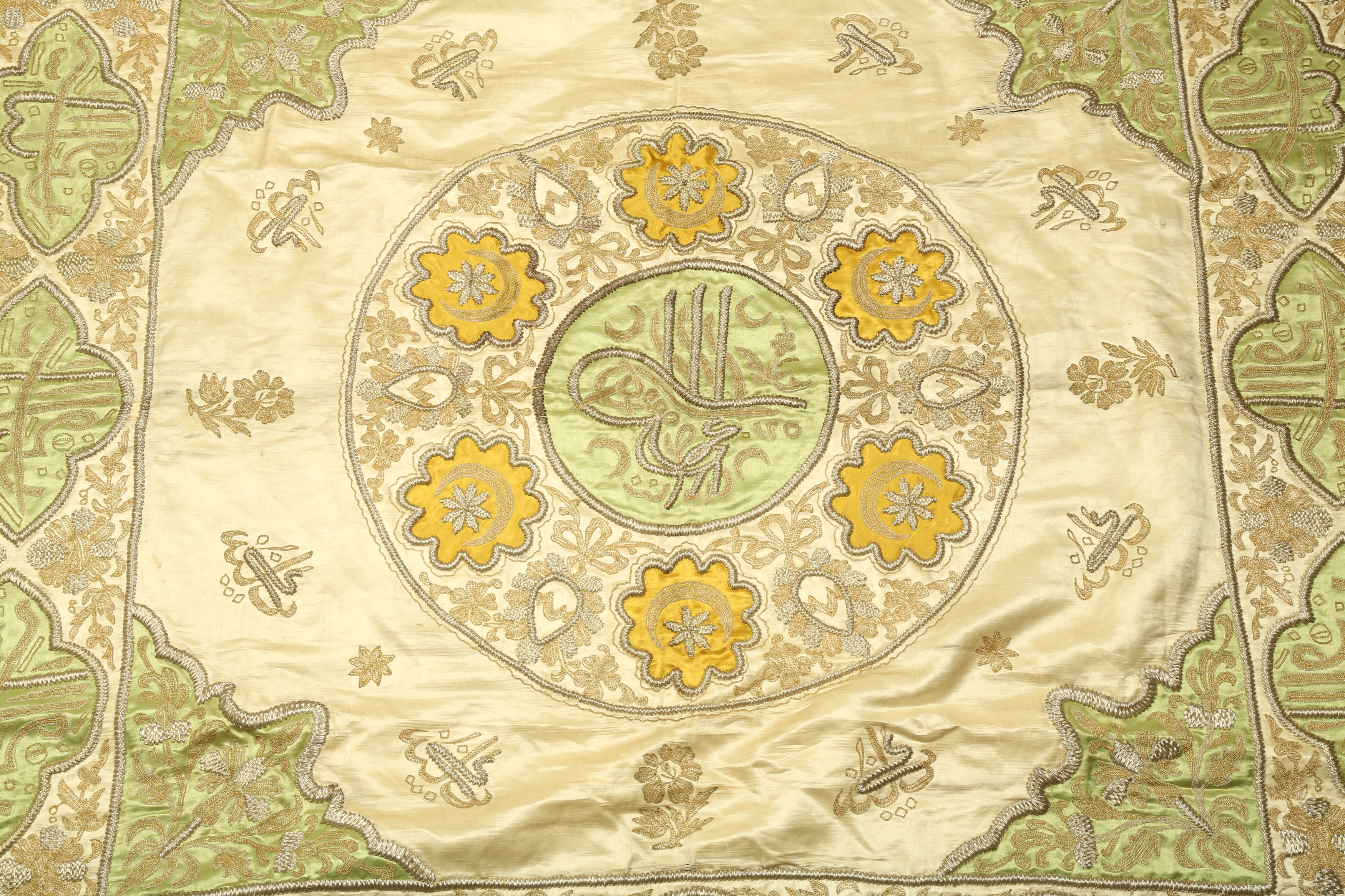 FOUR OTTOMAN METAL THREAD-EMBROIDERED PANELS - Image 3 of 7