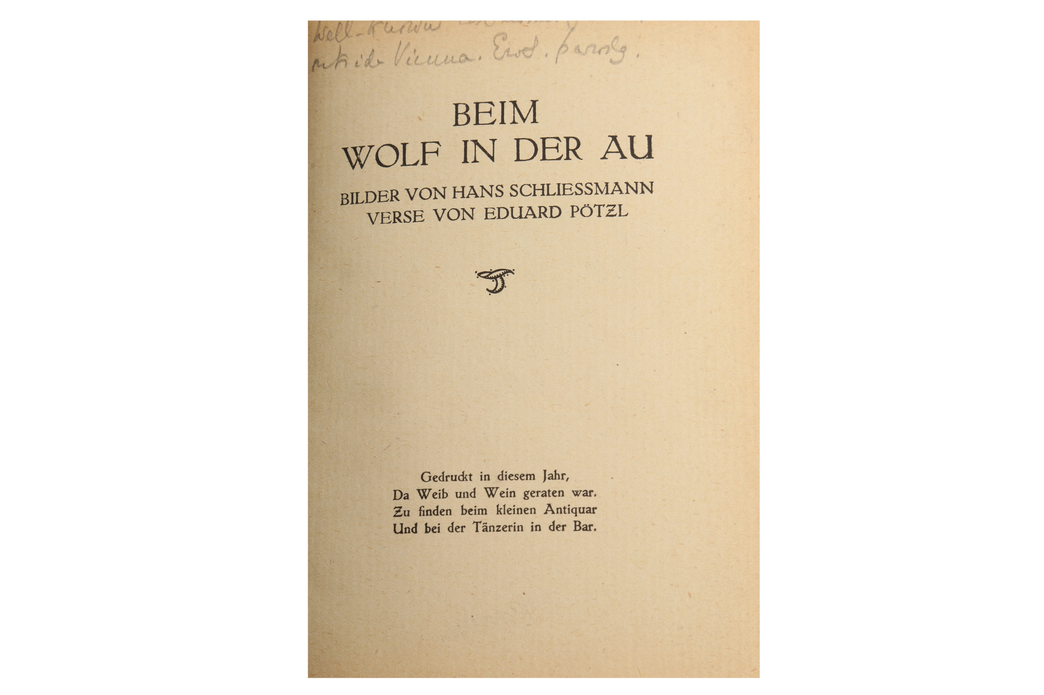 Schliessmann (Hans, ill.?) & [Pötzl (Eduard)] Beim Wolf In Der Au - Image 2 of 3