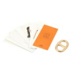 Hermes Chaine D'Ancre Scarf Ring and Knotting Cards