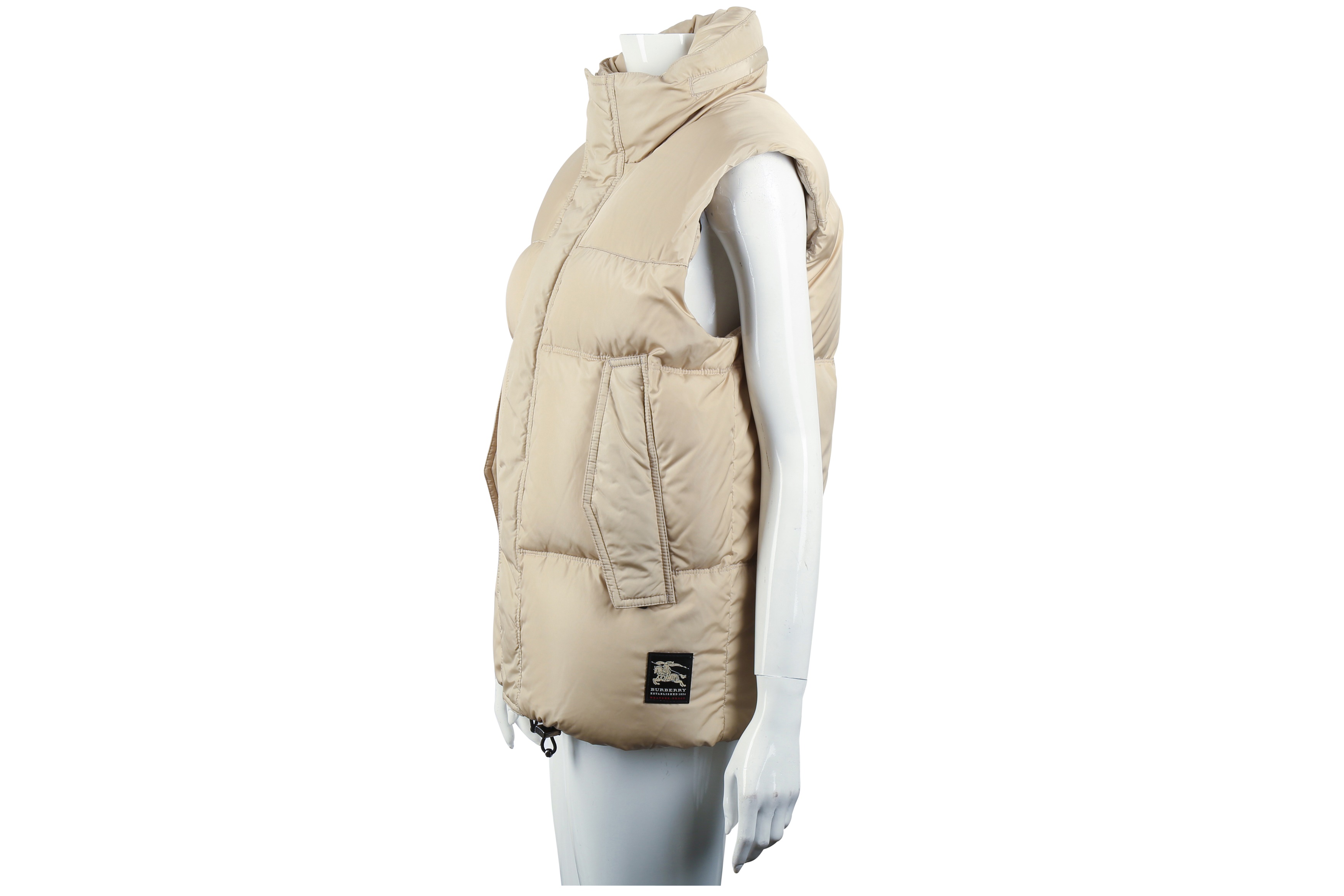 Burberry Beige Puffer Gilet - Size S - Image 3 of 6