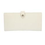 Asprey White Matte Alligator Wallet