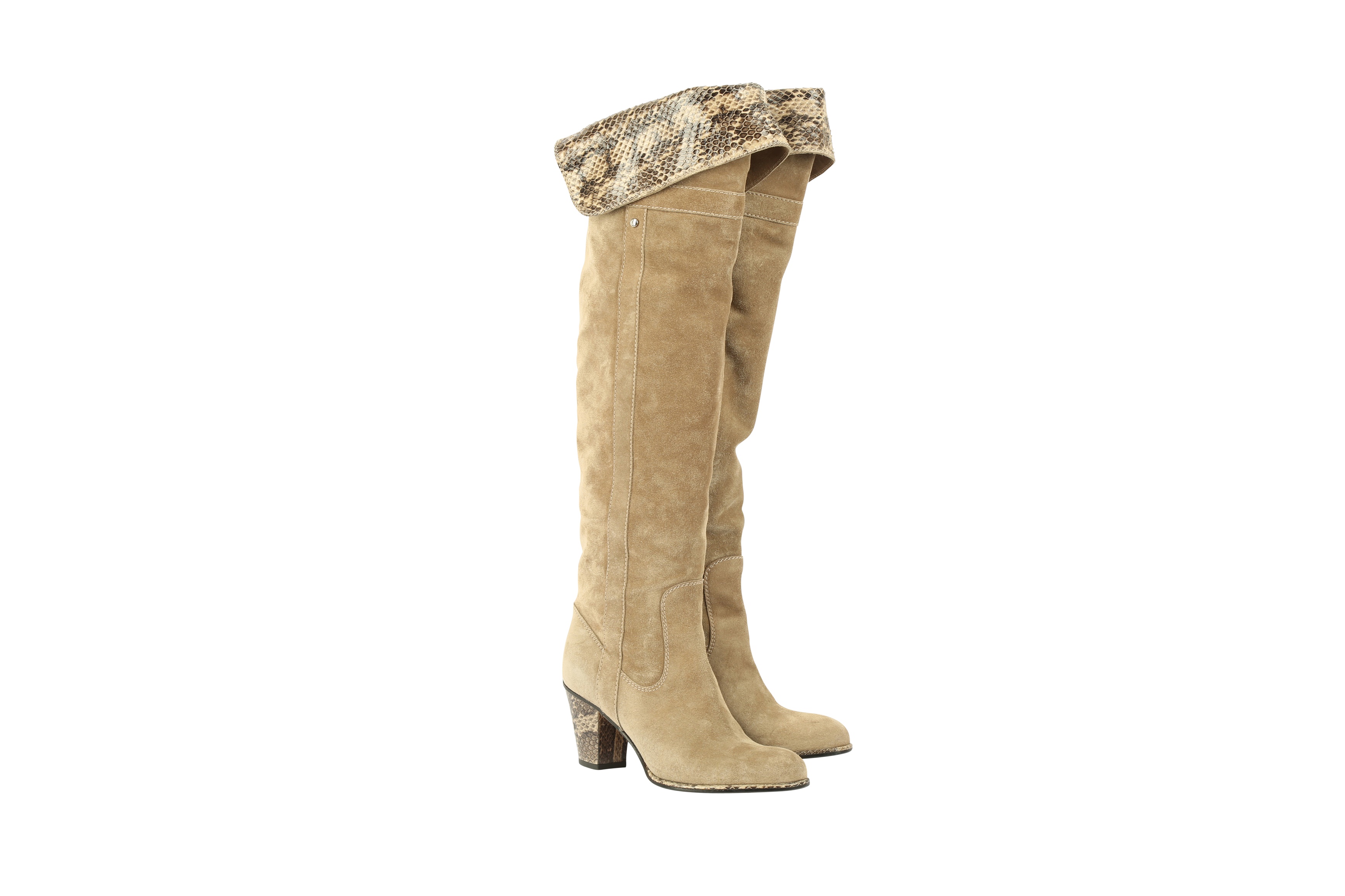 Dior Beige Cowboy Boots - Size 36.5