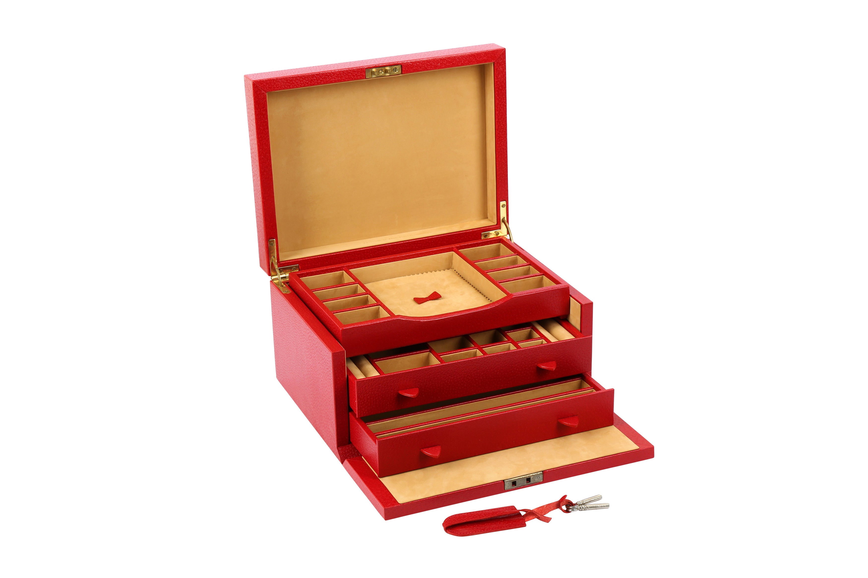 Smythson Red Jewellery Box