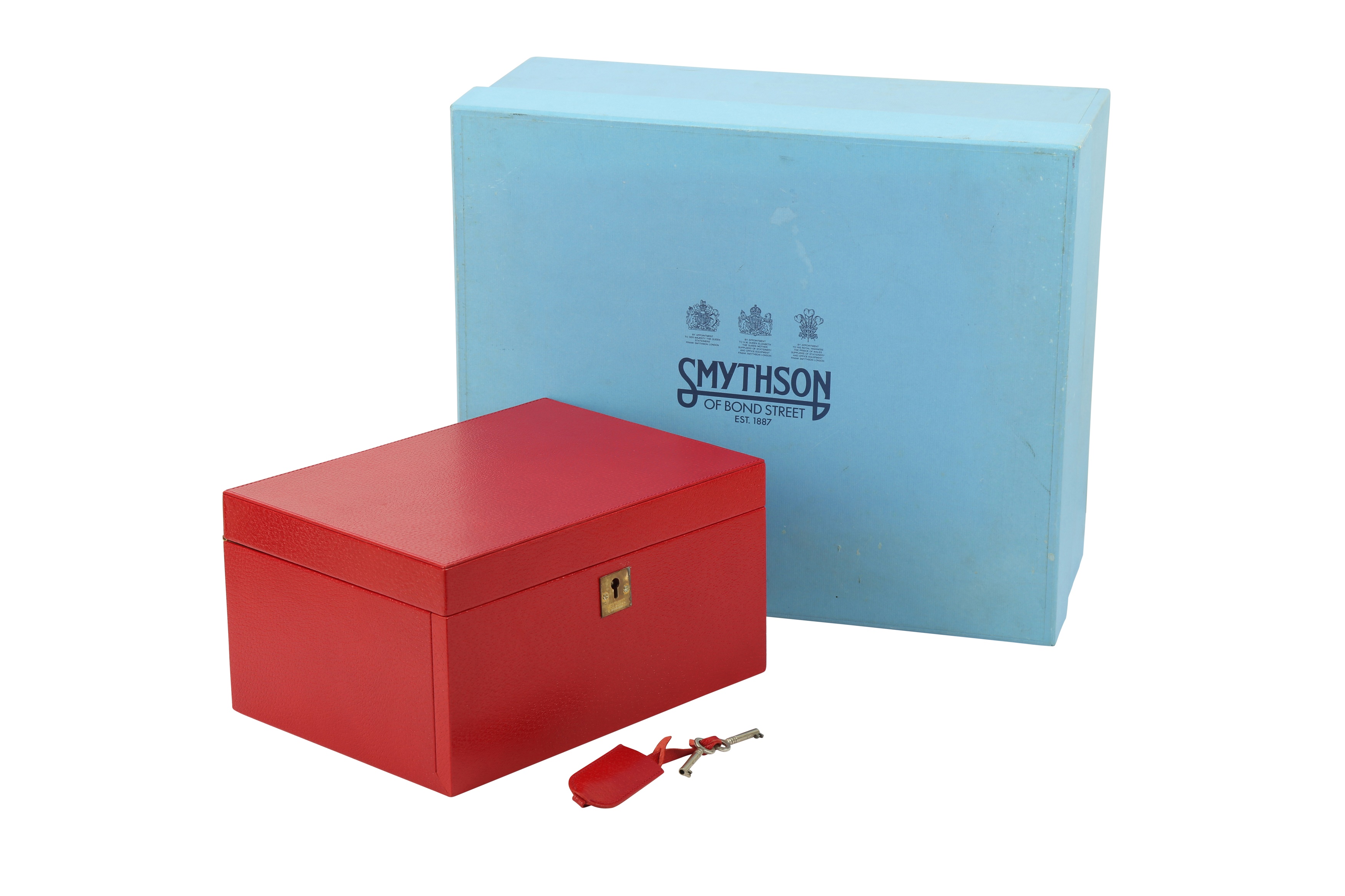 Smythson Red Jewellery Box - Image 9 of 10